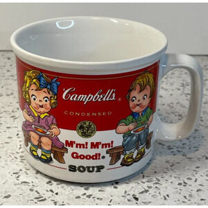 Vintage 1993 Campbell's Kids Soup Large Mug "M'm! M'm! Good!", Condensed Soup